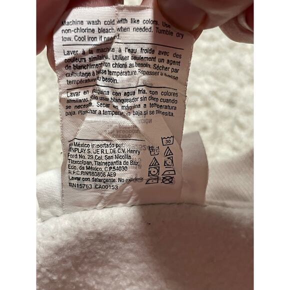 Champion Sweatshirt Reverse Weave Womens Large Long Sleeve Crew Neck Gray White - Picture 9 of 9